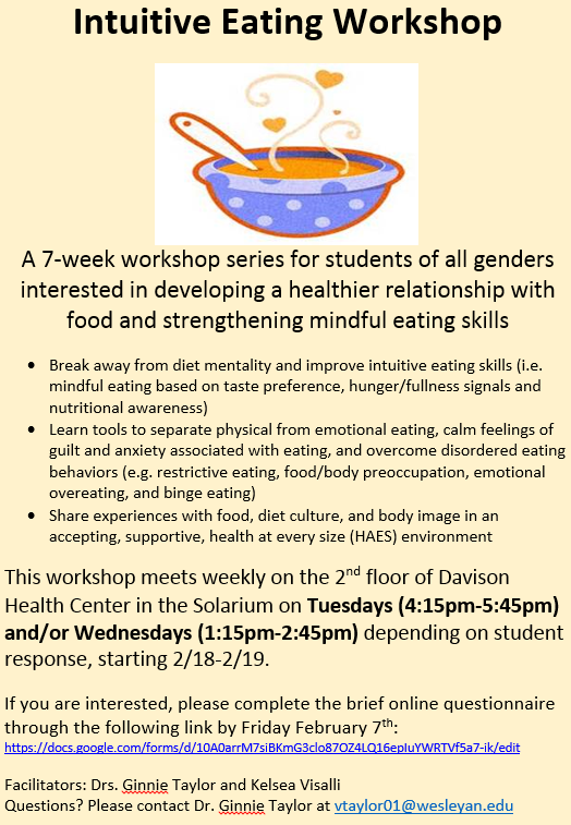 Intuitive Eating Workshop